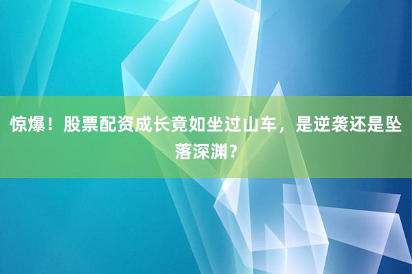 惊爆！股票配资成长竟如坐过山车，是逆袭还是坠落深渊？