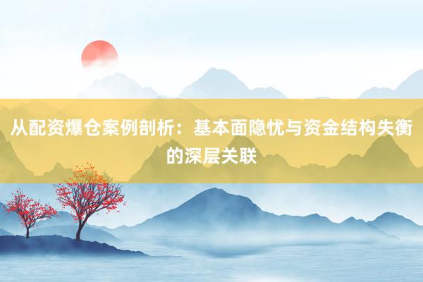 从配资爆仓案例剖析：基本面隐忧与资金结构失衡的深层关联